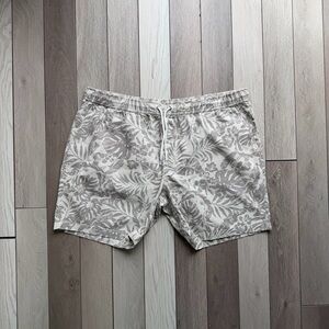 Create UNISON Drawstring 6-Inch Shorts Palm Leaf Tan Men's